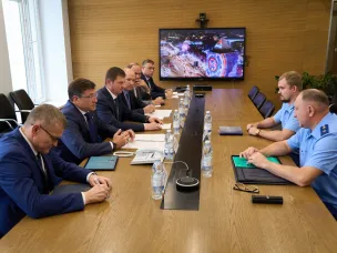 Глеб Никитин провел рабочую встречу с руководителем Волжской межрегиональной природоохранной прокуратуры Александром Илюшиным